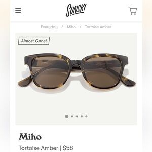 Sunski Miho Sunglasses in Tortoise Amber